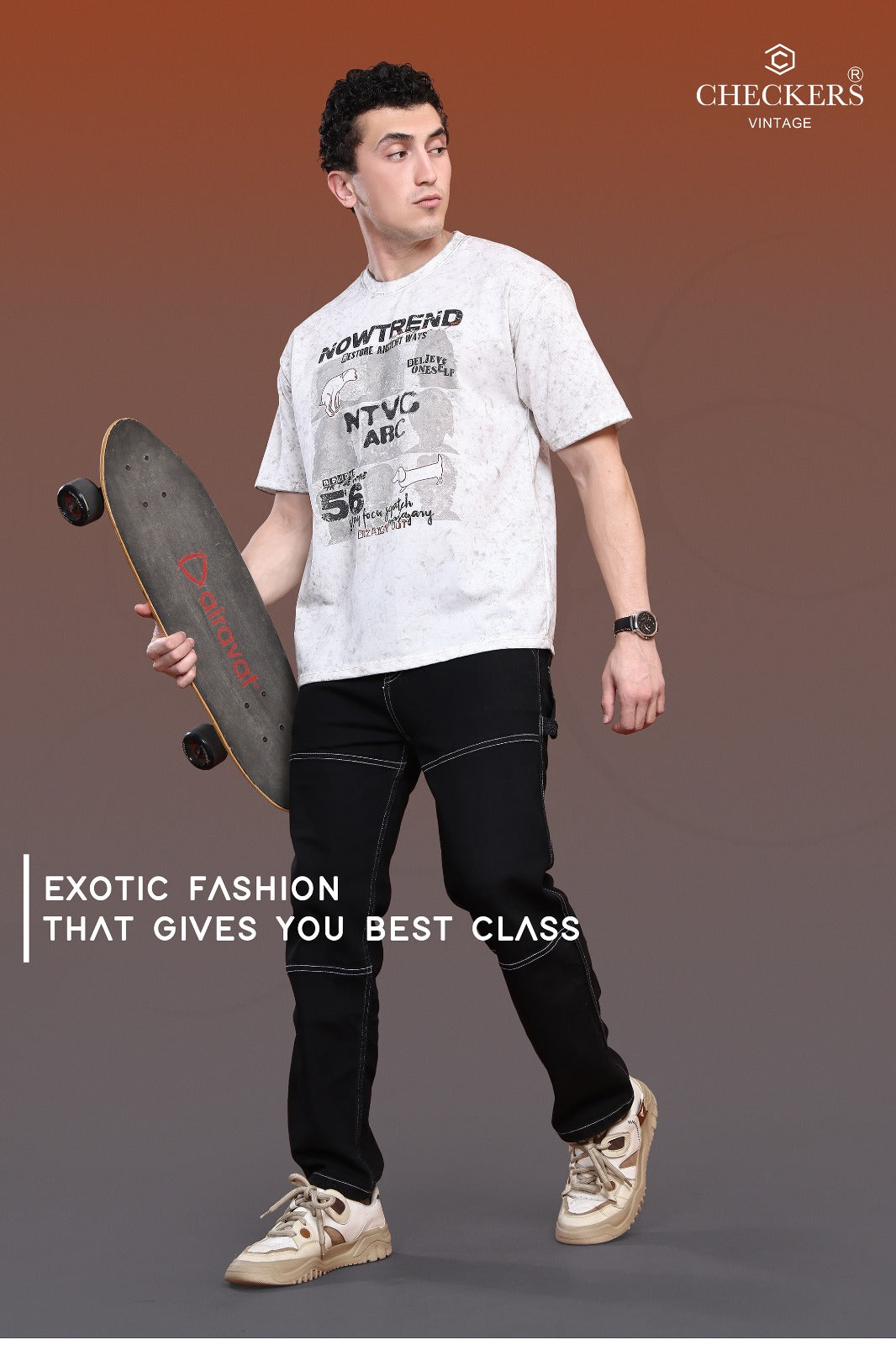 Style No 1082-1089 Checkers Looper Mens Tshirts Exporter India
