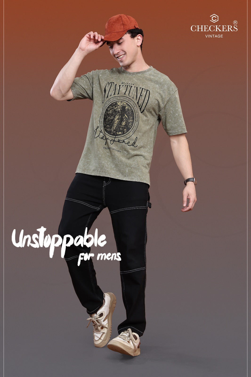 Style No 1082-1089 Checkers Looper Mens Tshirts Exporter India