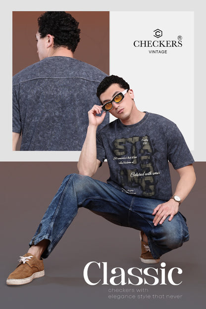 Style No 1082-1089 Checkers Looper Mens Tshirts Exporter India