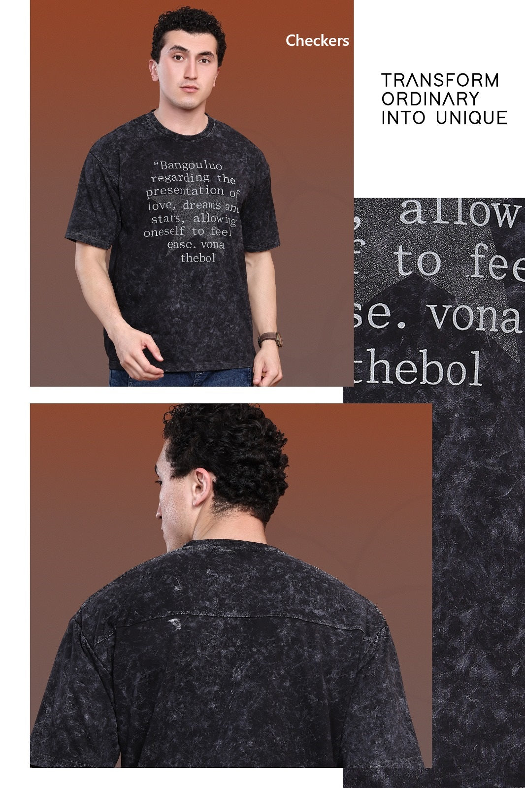 Style No 1082-1089 Checkers Looper Mens Tshirts Exporter India