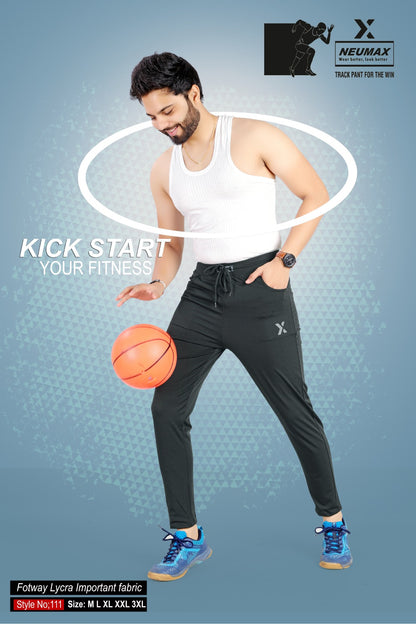 Style No 111 Neumax Lycra Mens Track Pants Exporter Gujarat