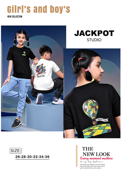Style No 1213-1220 Jackpot Studio Imported Unisex Kids Tshirt Exporter