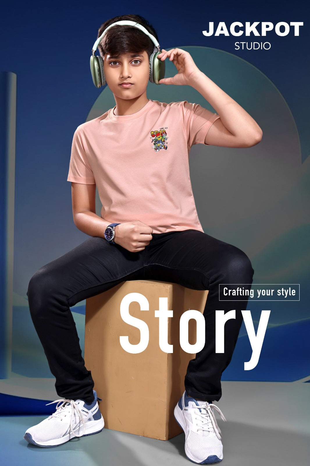 Style No 1213-1220 Jackpot Studio Imported Unisex Kids Tshirt Exporter