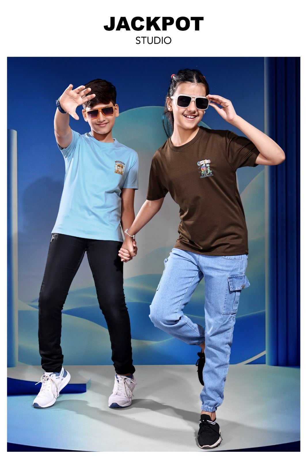 Style No 1213-1220 Jackpot Studio Imported Unisex Kids Tshirt Exporter