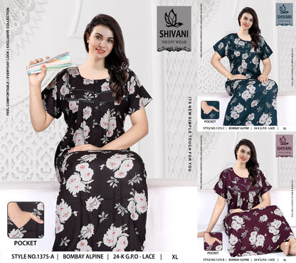 Style No 1364-1375 Shivani Alpine Night Gowns Supplier
