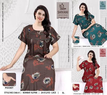 Style No 1364-1375 Shivani Alpine Night Gowns Supplier