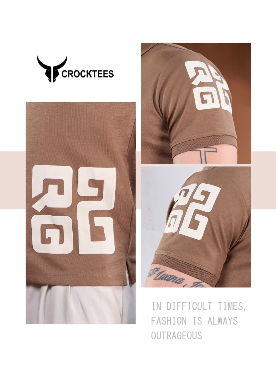 Style No 2065 Crocktees Interlock Mens Tshirts Wholesale Price
