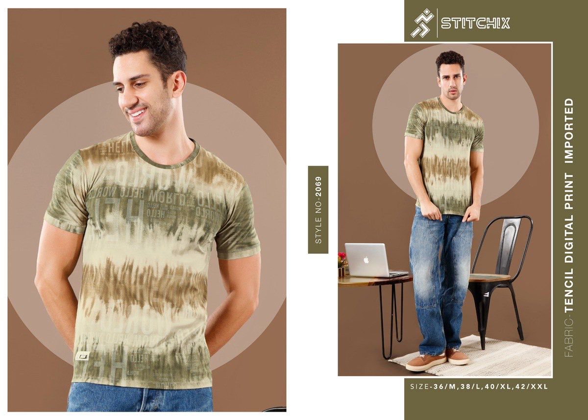 Style No 2069 Stitchix Tencil Mens Tshirts Manufacturer