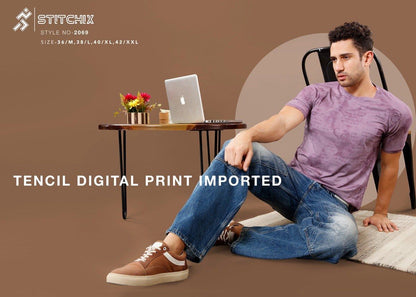Style No 2069 Stitchix Tencil Mens Tshirts Manufacturer