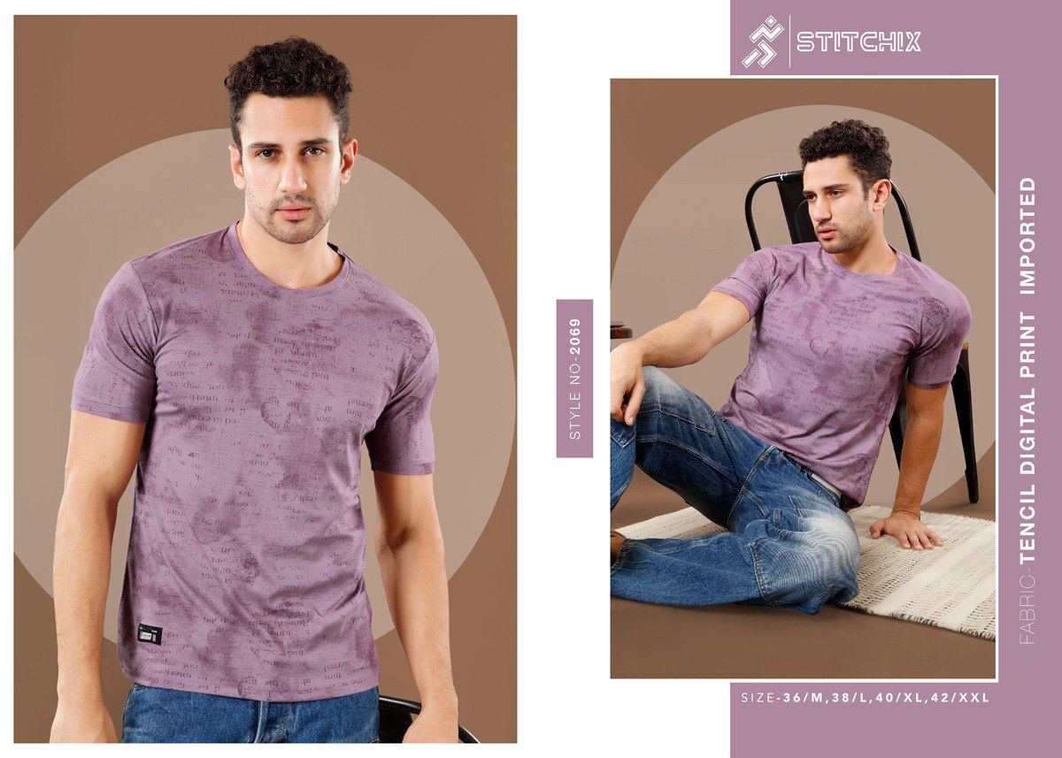 Style No 2069 Stitchix Tencil Mens Tshirts Manufacturer
