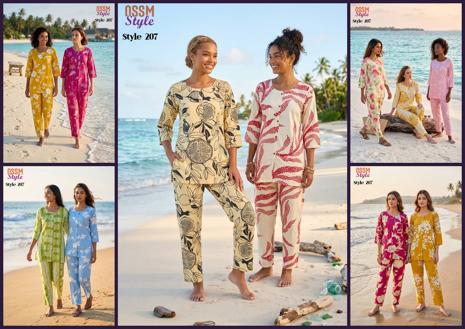 Style No 207 Ossm Reyon Co Ord Set Wholesale Price – Kavya Style Plus