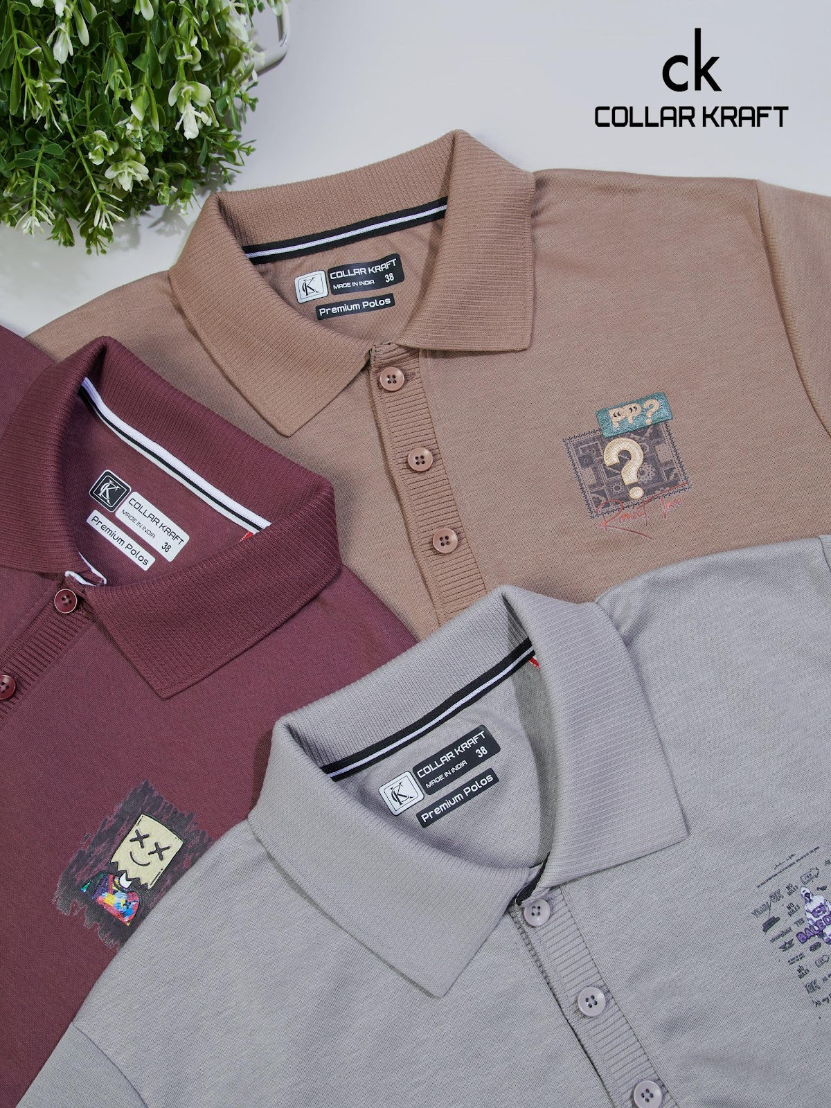 Style No 2093 Collar Kraft Interlock Mens Tshirts Exporter Gujarat