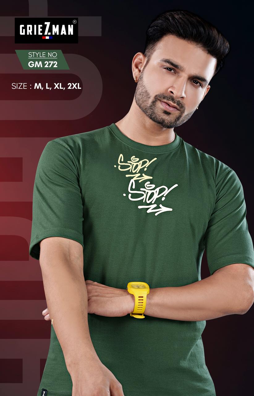 Style No 272 Griezman Cotton Looper Mens Tshirts Supplier
