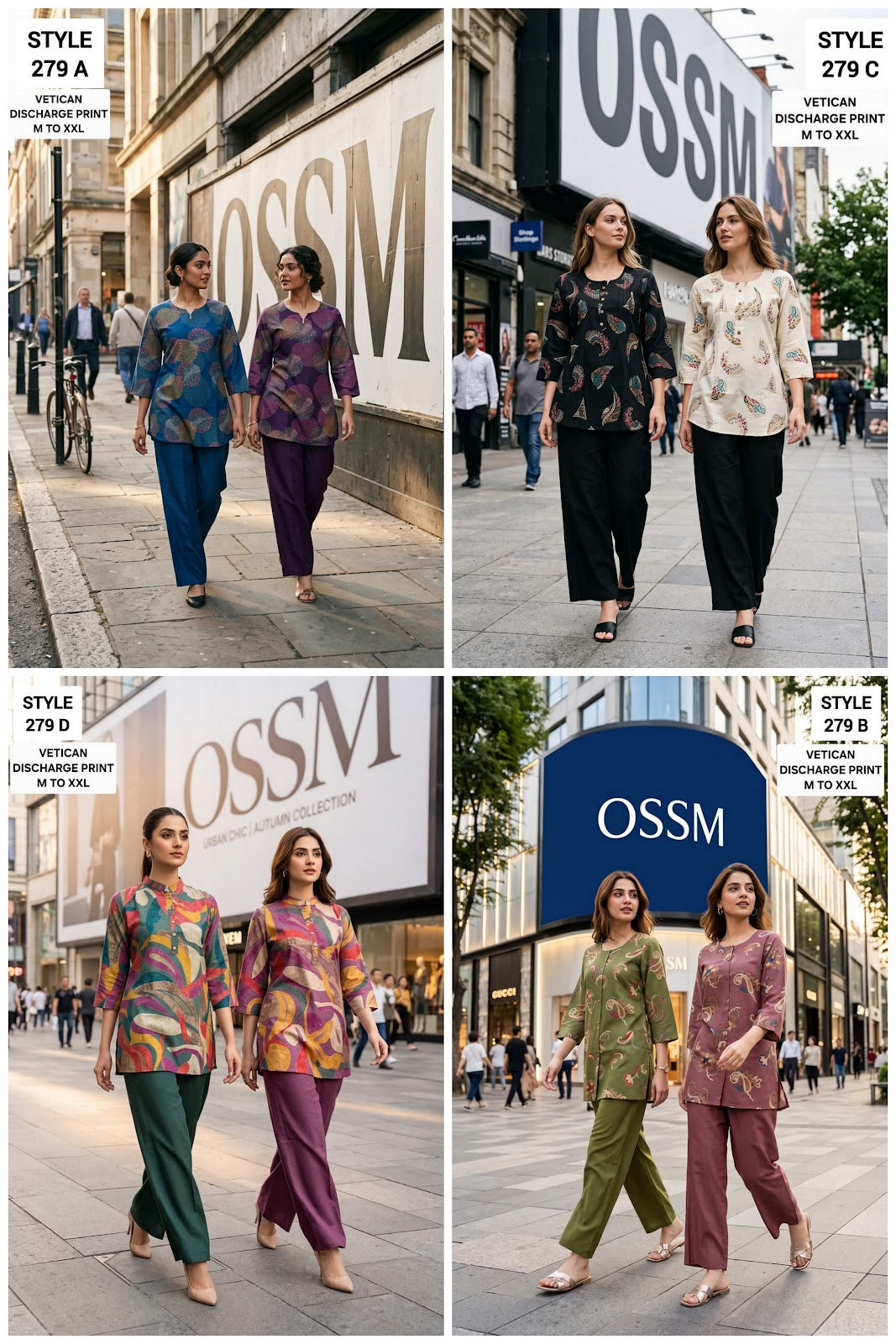 Style No 279 Ossm Vetican Co Ord Set Wholesaler Ahmedabad