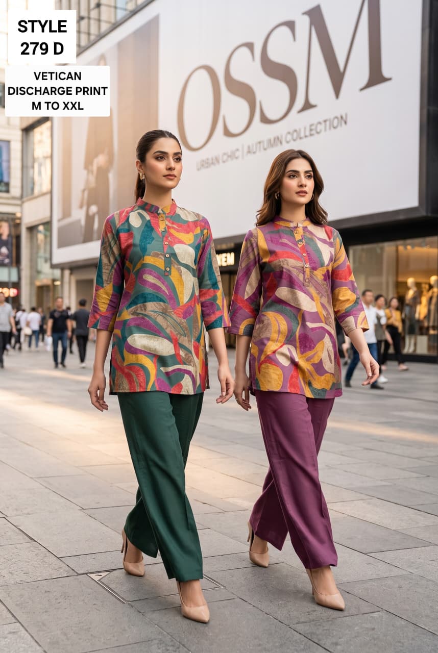 Style No 279 Ossm Vetican Co Ord Set Wholesaler Ahmedabad