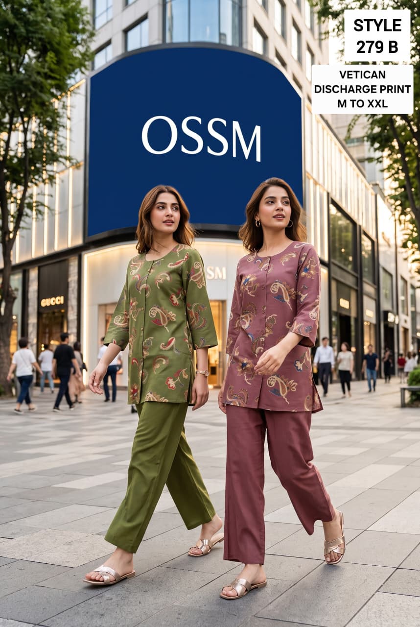Style No 279 Ossm Vetican Co Ord Set Wholesaler Ahmedabad