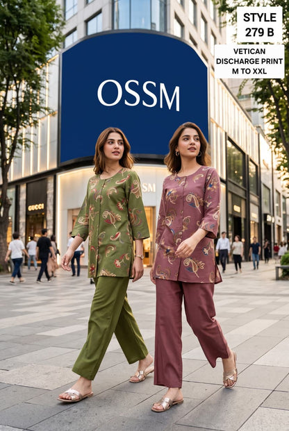 Style No 279 Ossm Vetican Co Ord Set Wholesaler Ahmedabad