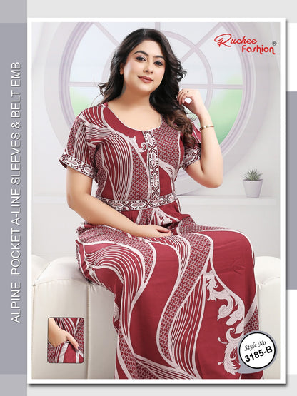 Style No 3185-3187 Ruchee Fashion Alpine Night Gowns Manufacturer India
