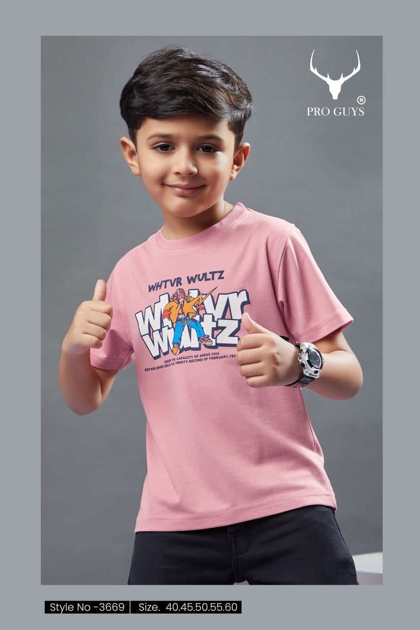 स्टाइल नंबर 3669 प्रो लड़कों के लिए आयातित टी-शर्ट थोक मूल्य