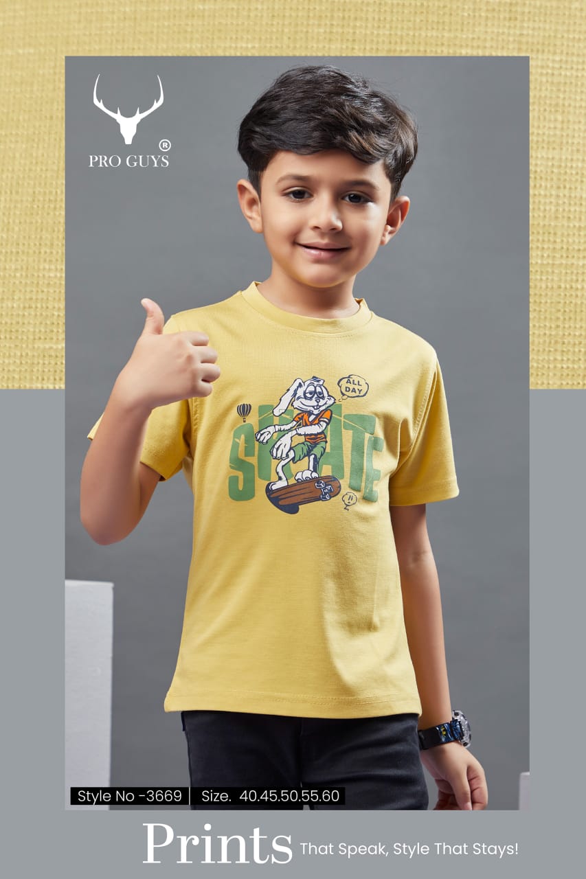 स्टाइल नंबर 3669 प्रो लड़कों के लिए आयातित टी-शर्ट थोक मूल्य