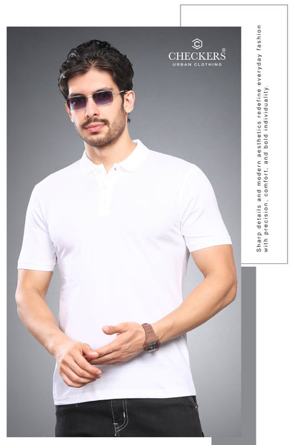 Style No 367-376 Checkers Cotton Biowashed Mens Tshirts Wholesaler India