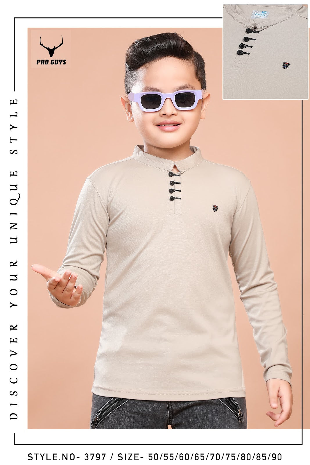Style No 3797 Pro Guys Imported Boys Tshirt Wholesaler India