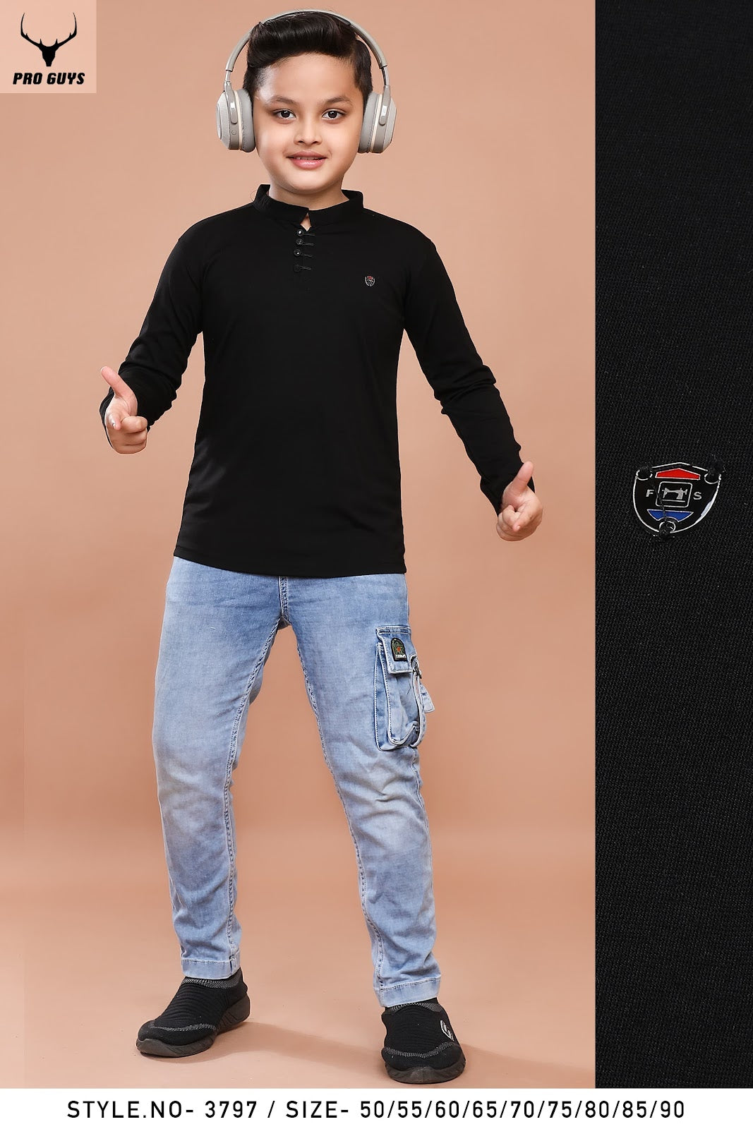 Style No 3797 Pro Guys Imported Boys Tshirt Wholesaler India