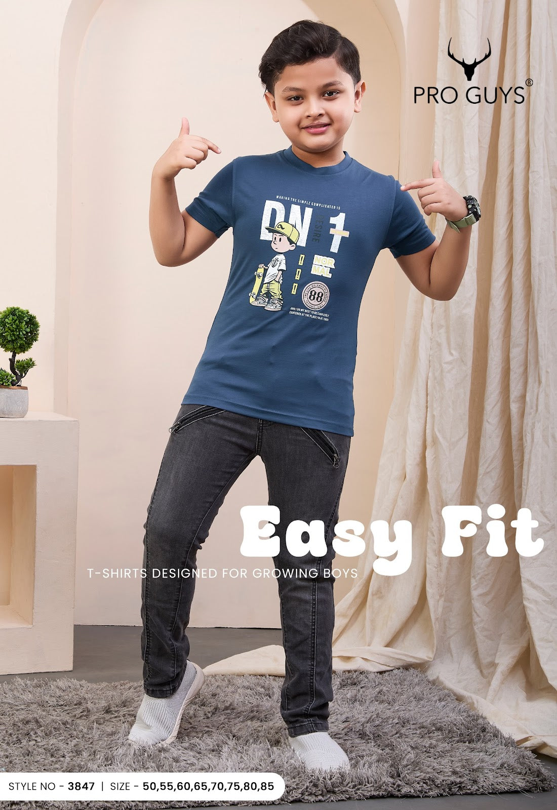 Style No 3847 Pro Guys Imported Boys Tshirt Wholesaler India