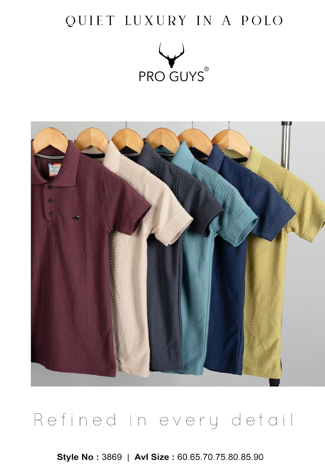 Style No 3869 Pro Guys Jacquard Boys Tshirt Supplier