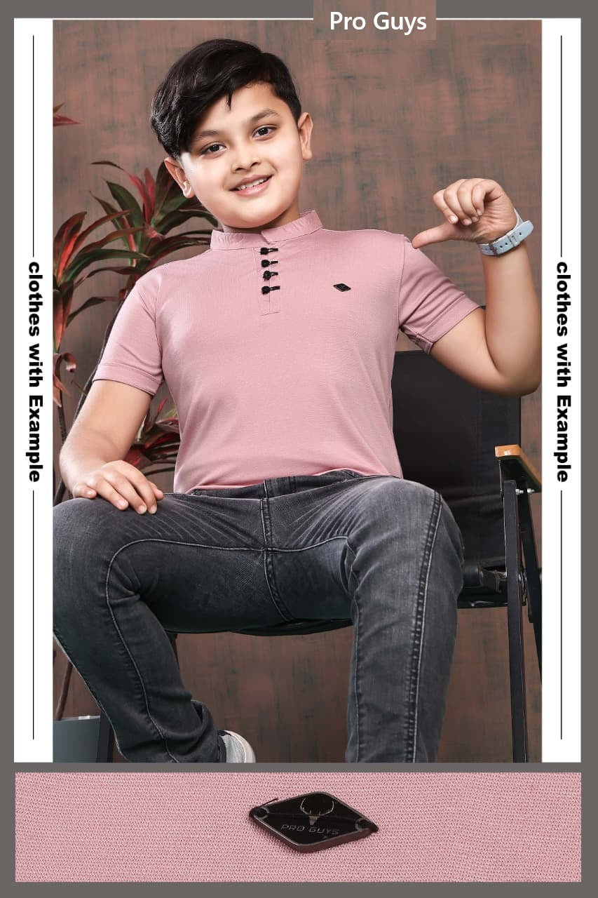 Style No 3870 Pro Guys Tencil Lycra Boys Tshirt Supplier Ahmedabad