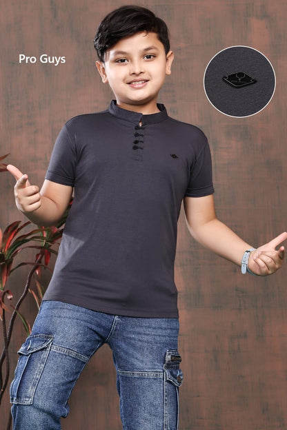 Style No 3870 Pro Guys Tencil Lycra Boys Tshirt Supplier Ahmedabad