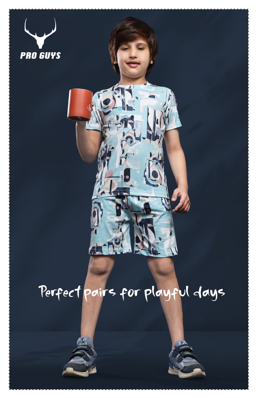 Style No 3877 Pro Guys Imported Boys Shorts Set Wholesale Price