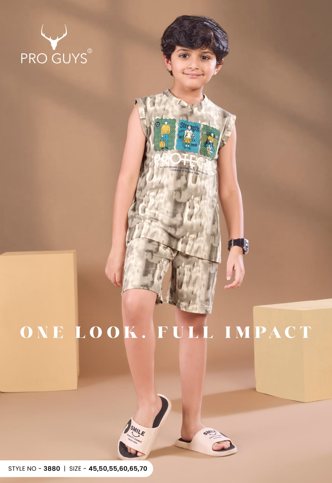 Style No 3880 Pro Guys Tencil Lycra Boys Shorts Set Wholesale Price