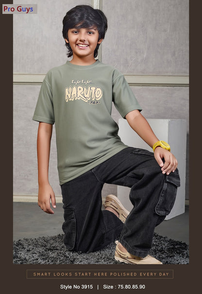 Style No 3915 Banna Pro Guys Waffle Knit Boys Tshirt Wholesaler Ahmedabad