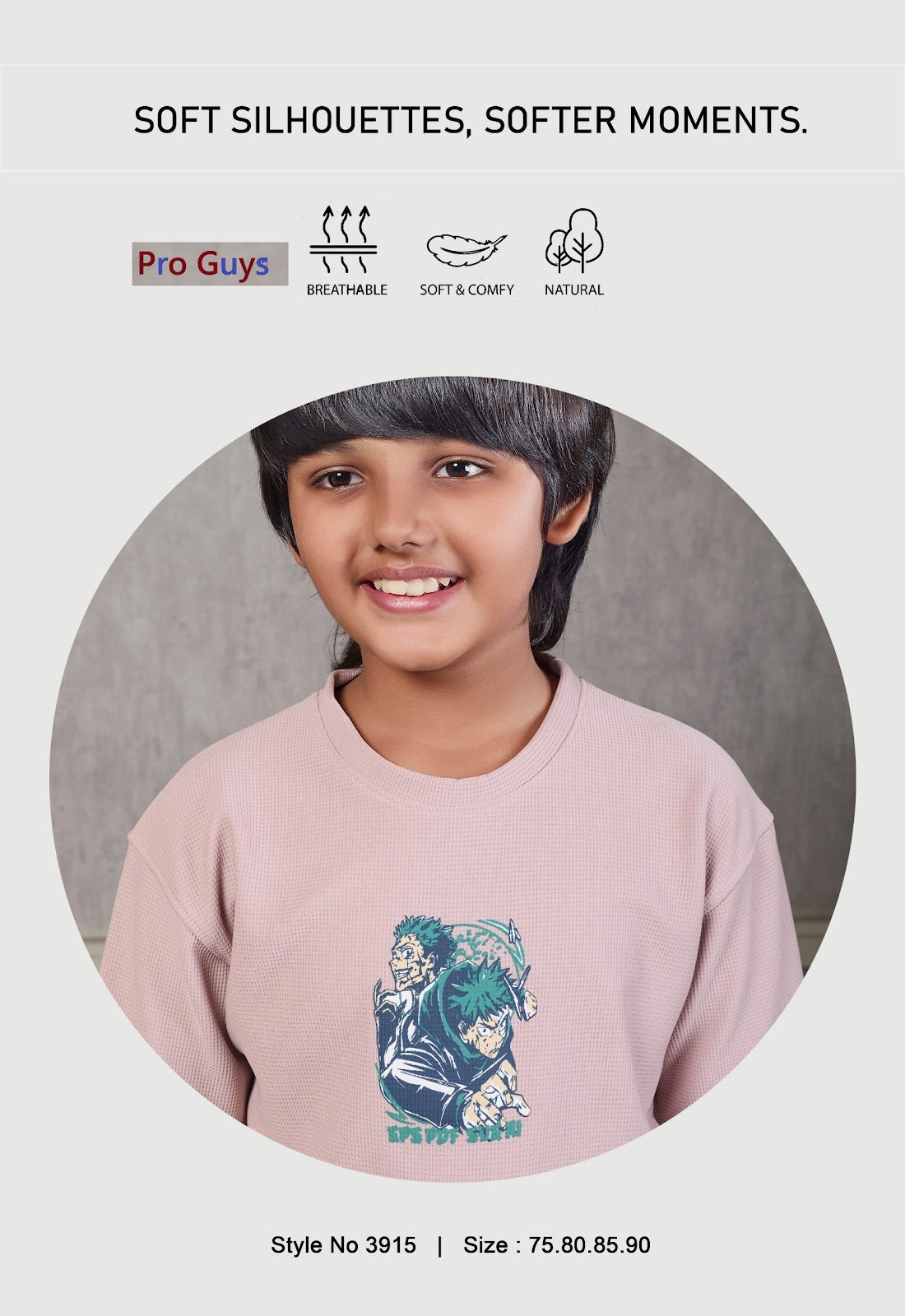 Style No 3915 Banna Pro Guys Waffle Knit Boys Tshirt Wholesaler Ahmedabad