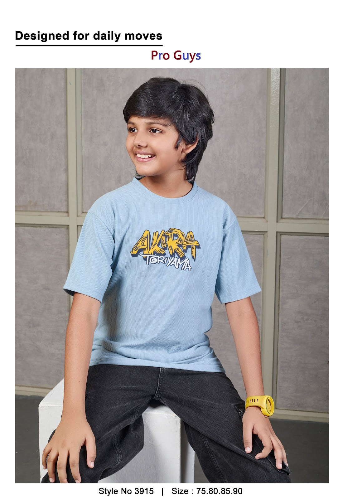 Style No 3915 Banna Pro Guys Waffle Knit Boys Tshirt Wholesaler Ahmedabad