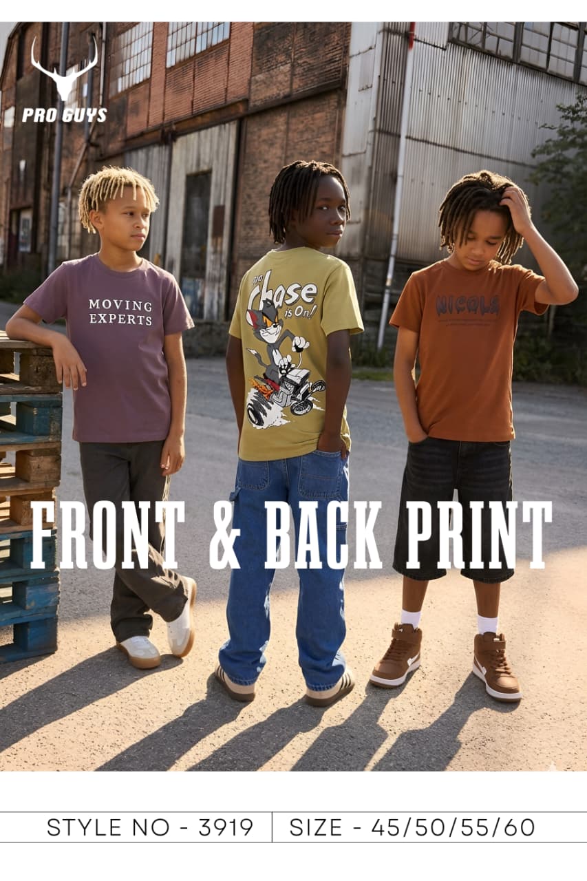 Style No 3919 Pro Guys Imported Boys Tshirt Supplier Gujarat