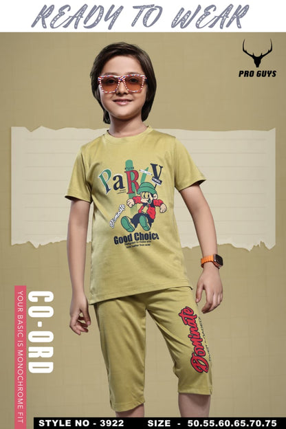 Style No 3922 Pro Guys Tencil Lycra Boys Co Ord Set Wholesaler India
