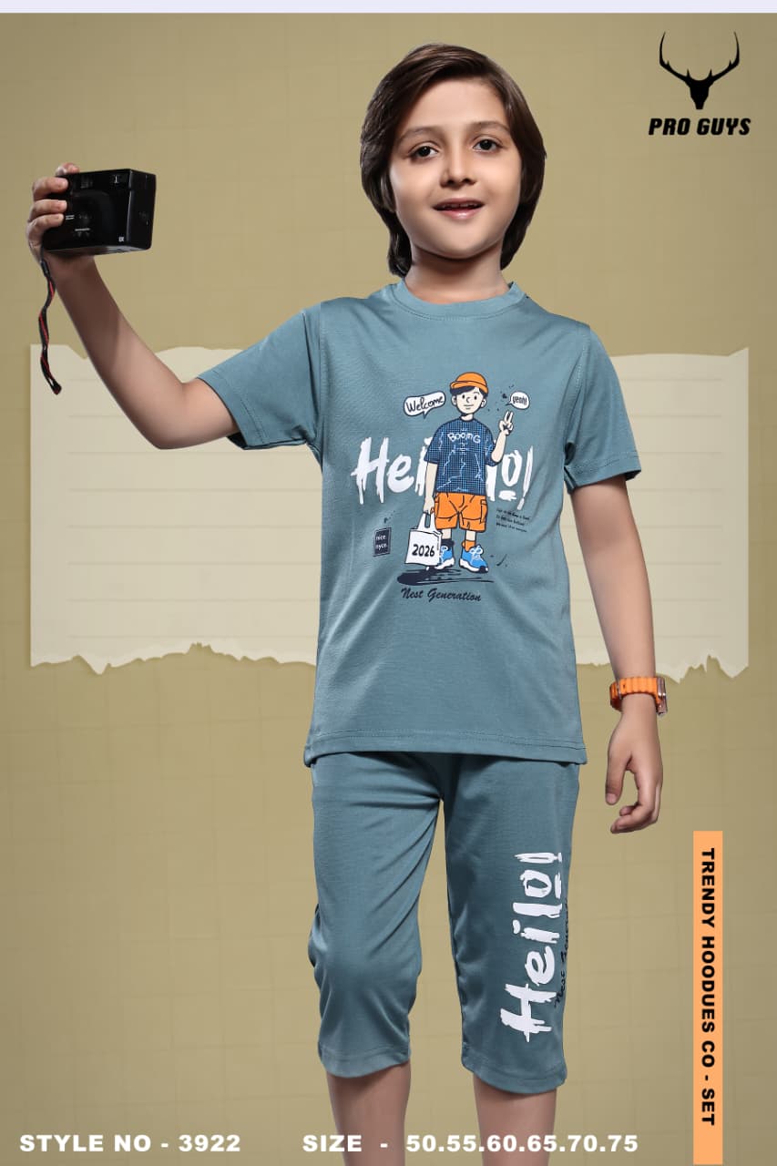 Style No 3922 Pro Guys Tencil Lycra Boys Co Ord Set Wholesaler India