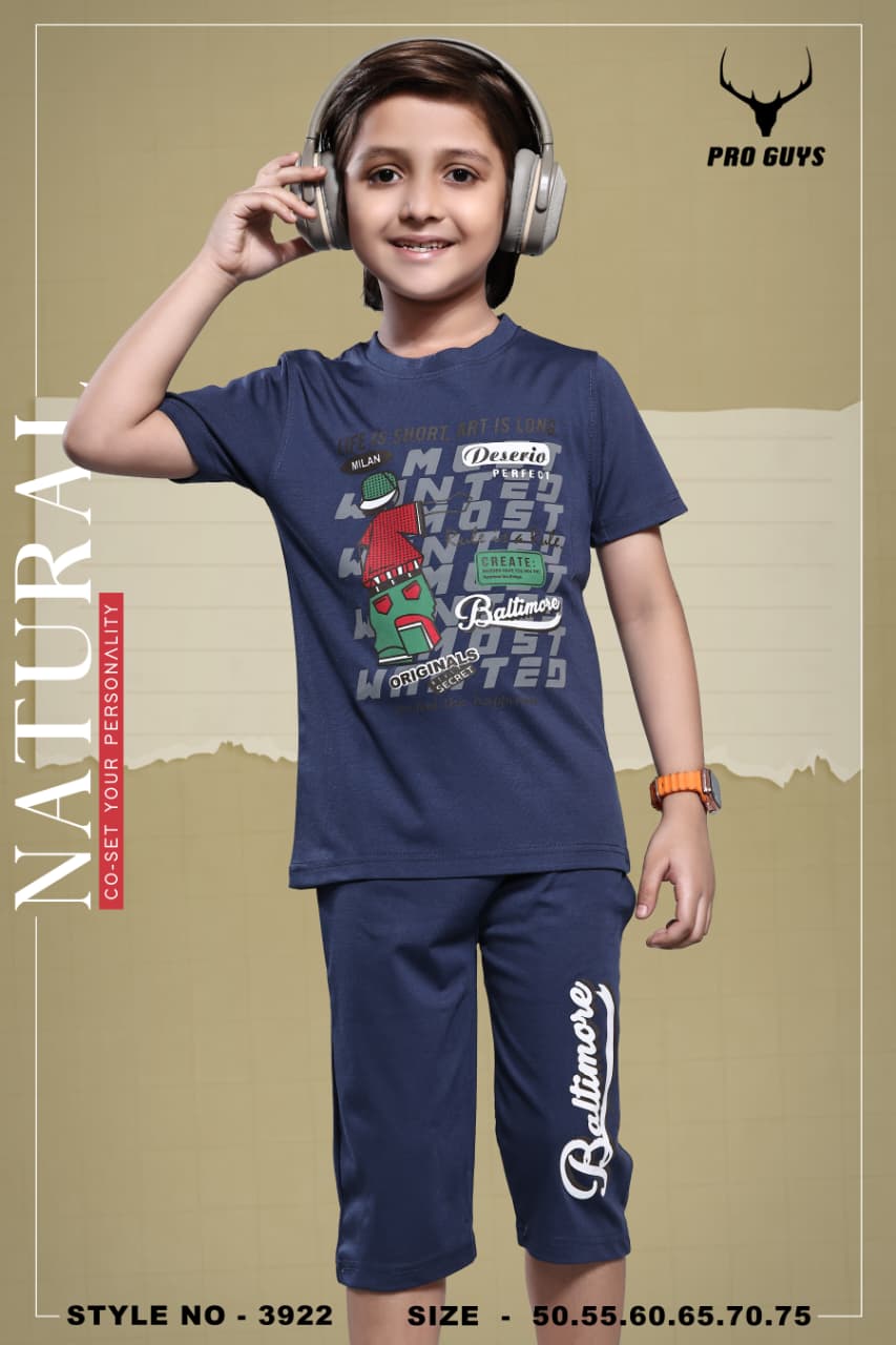 Style No 3922 Pro Guys Tencil Lycra Boys Co Ord Set Wholesaler India