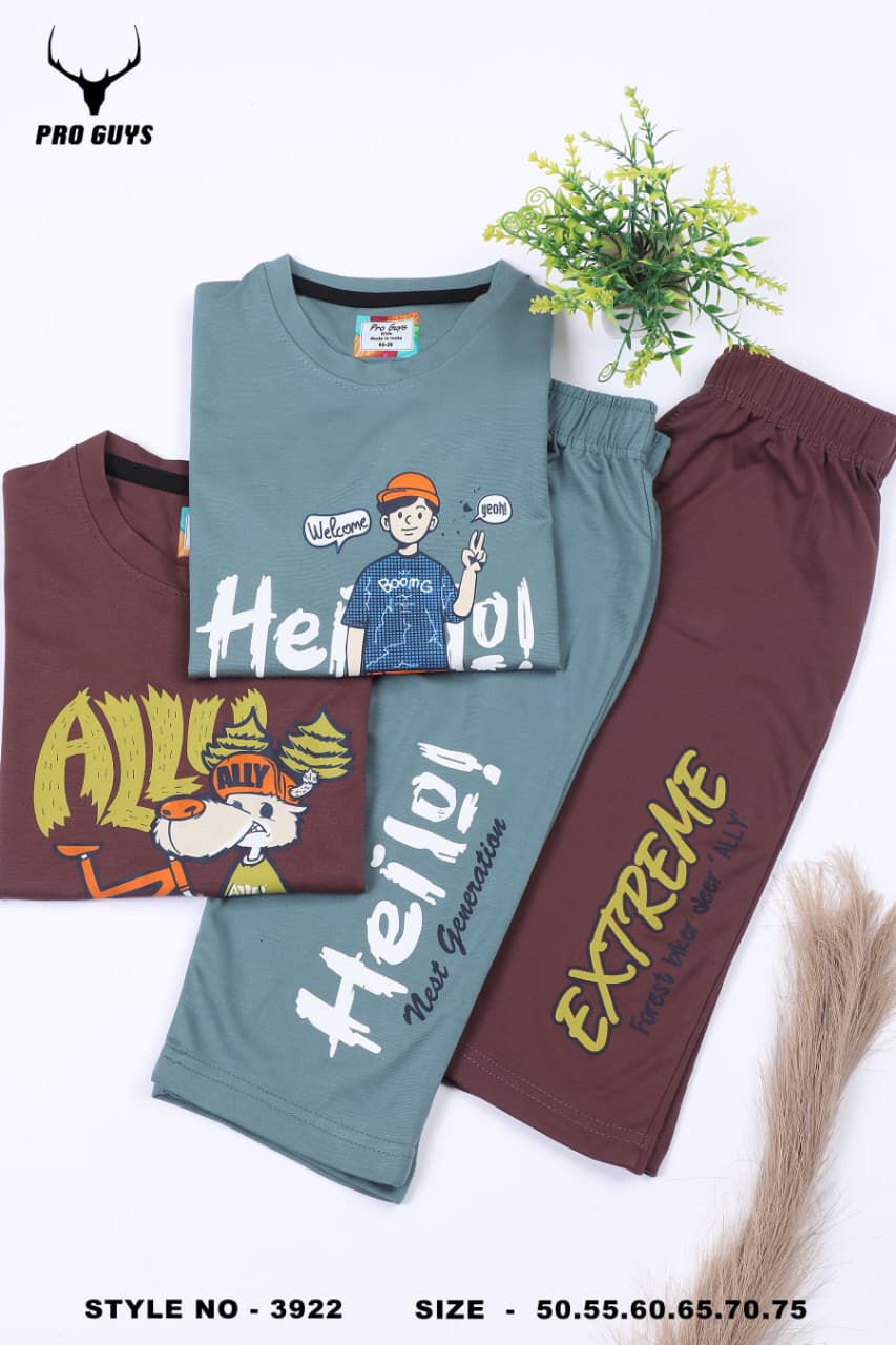 Style No 3922 Pro Guys Tencil Lycra Boys Co Ord Set Wholesaler India