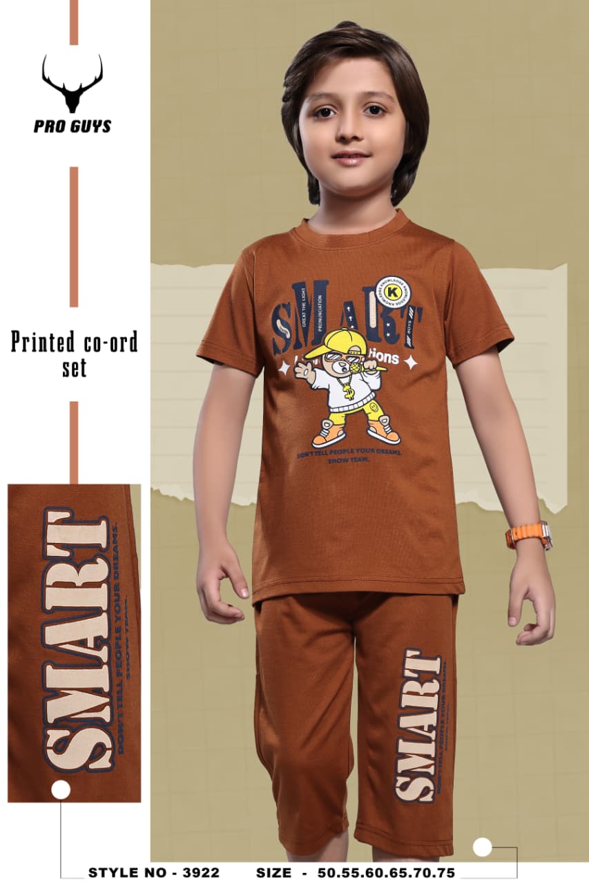 Style No 3922 Pro Guys Tencil Lycra Boys Co Ord Set Wholesaler India