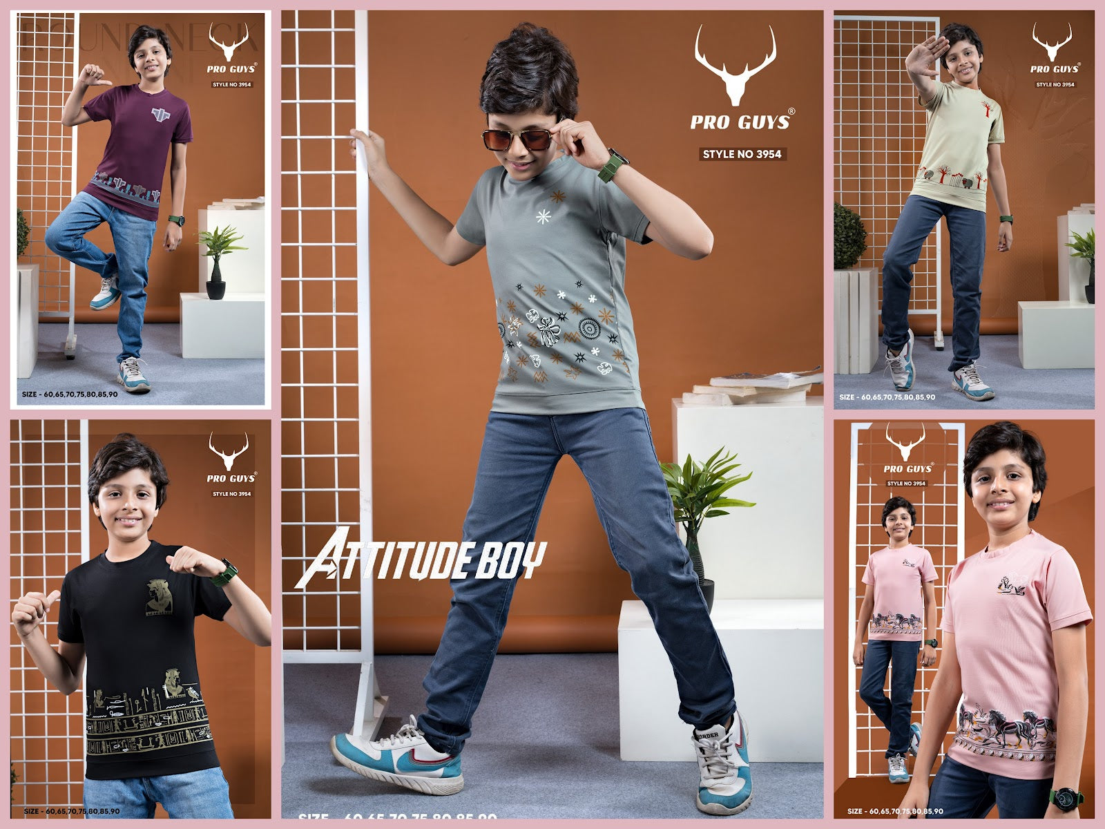 Style No 3954 Pro Guys Tencil Lycra Boys Tshirt Supplier Ahmedabad