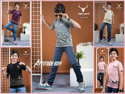 Style No 3954 Pro Guys Tencil Lycra Boys Tshirt Supplier Ahmedabad