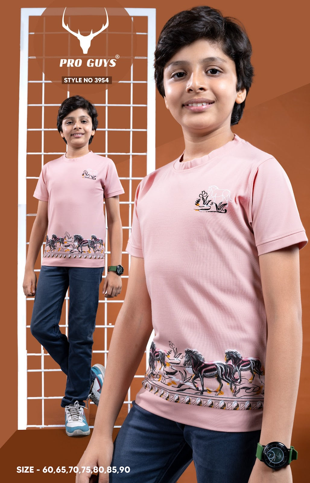 Style No 3954 Pro Guys Tencil Lycra Boys Tshirt Supplier Ahmedabad