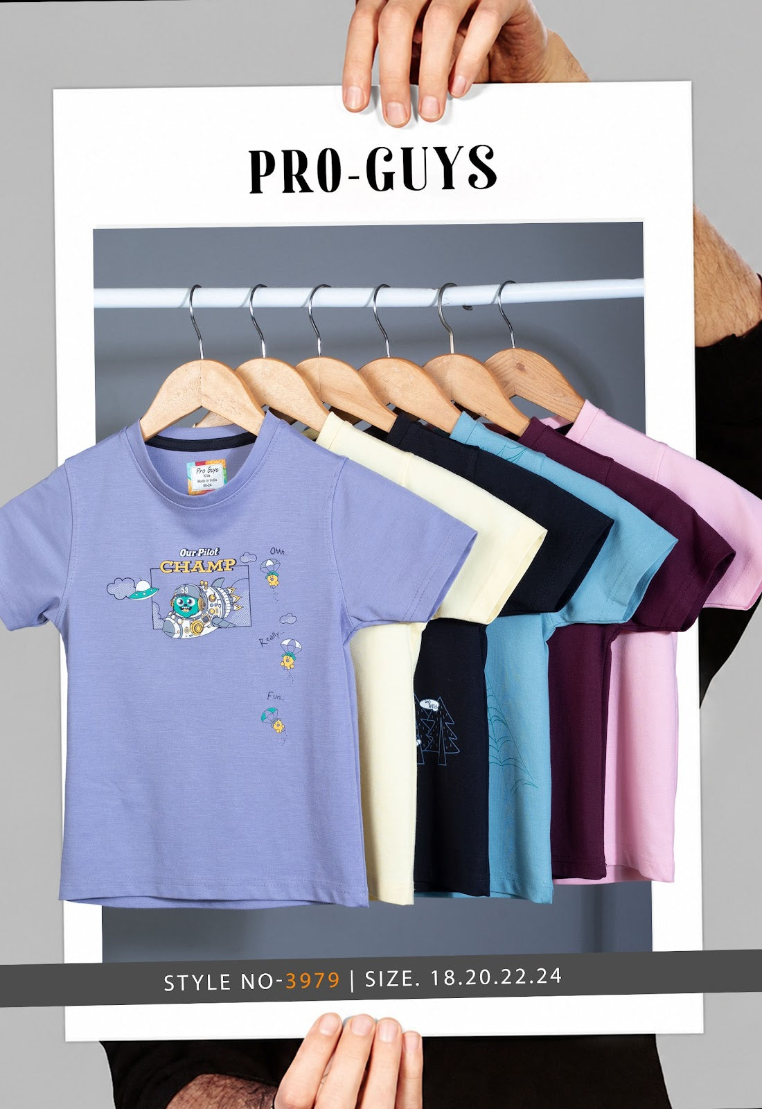 Style No 3979 Pro Guys Tencil Lycra Boys Tshirt Manufacturer Gujarat