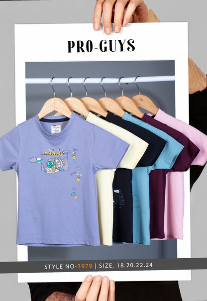 Style No 3979 Pro Guys Tencil Lycra Boys Tshirt Manufacturer Gujarat
