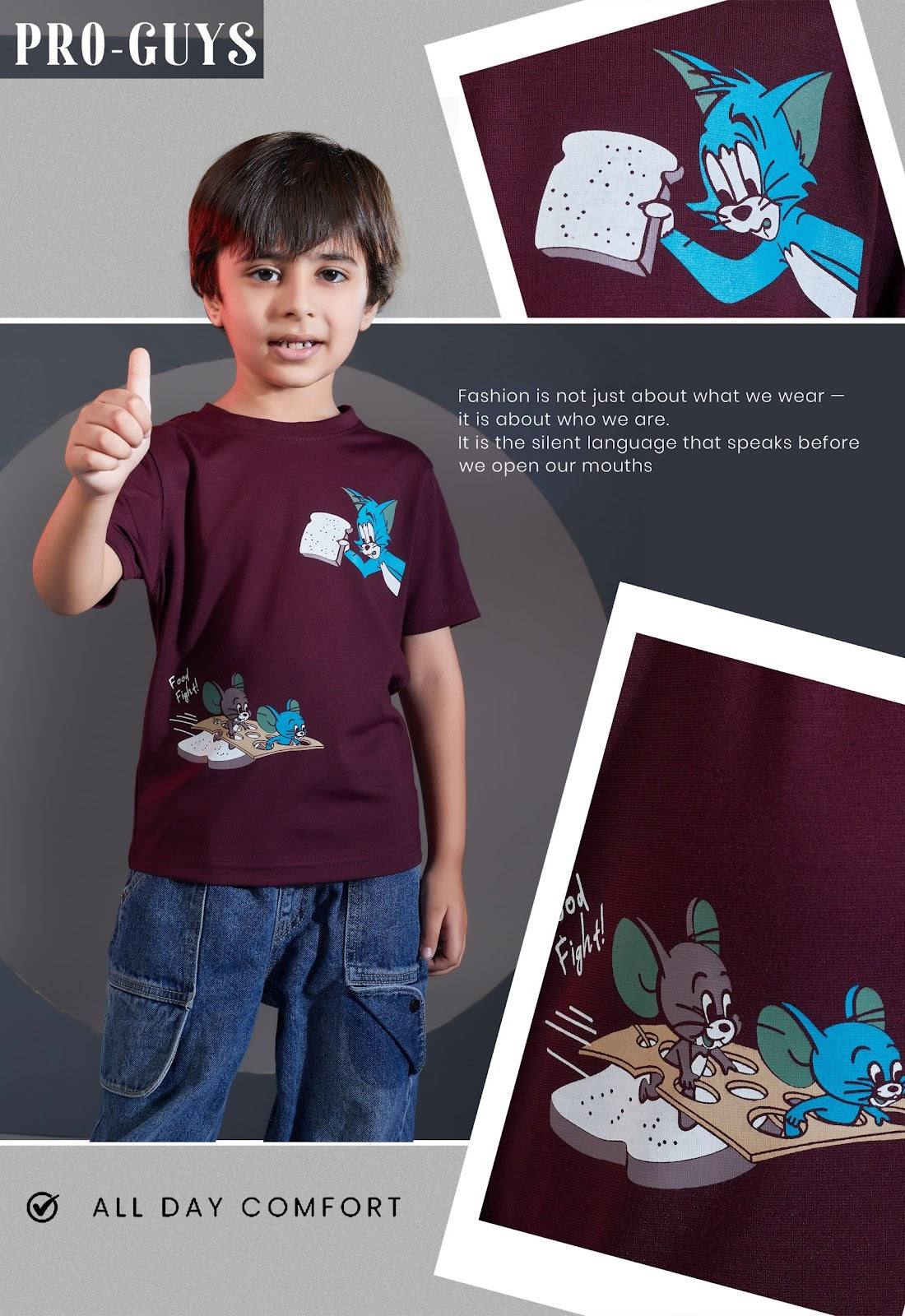 Style No 3979 Pro Guys Tencil Lycra Boys Tshirt Manufacturer Gujarat
