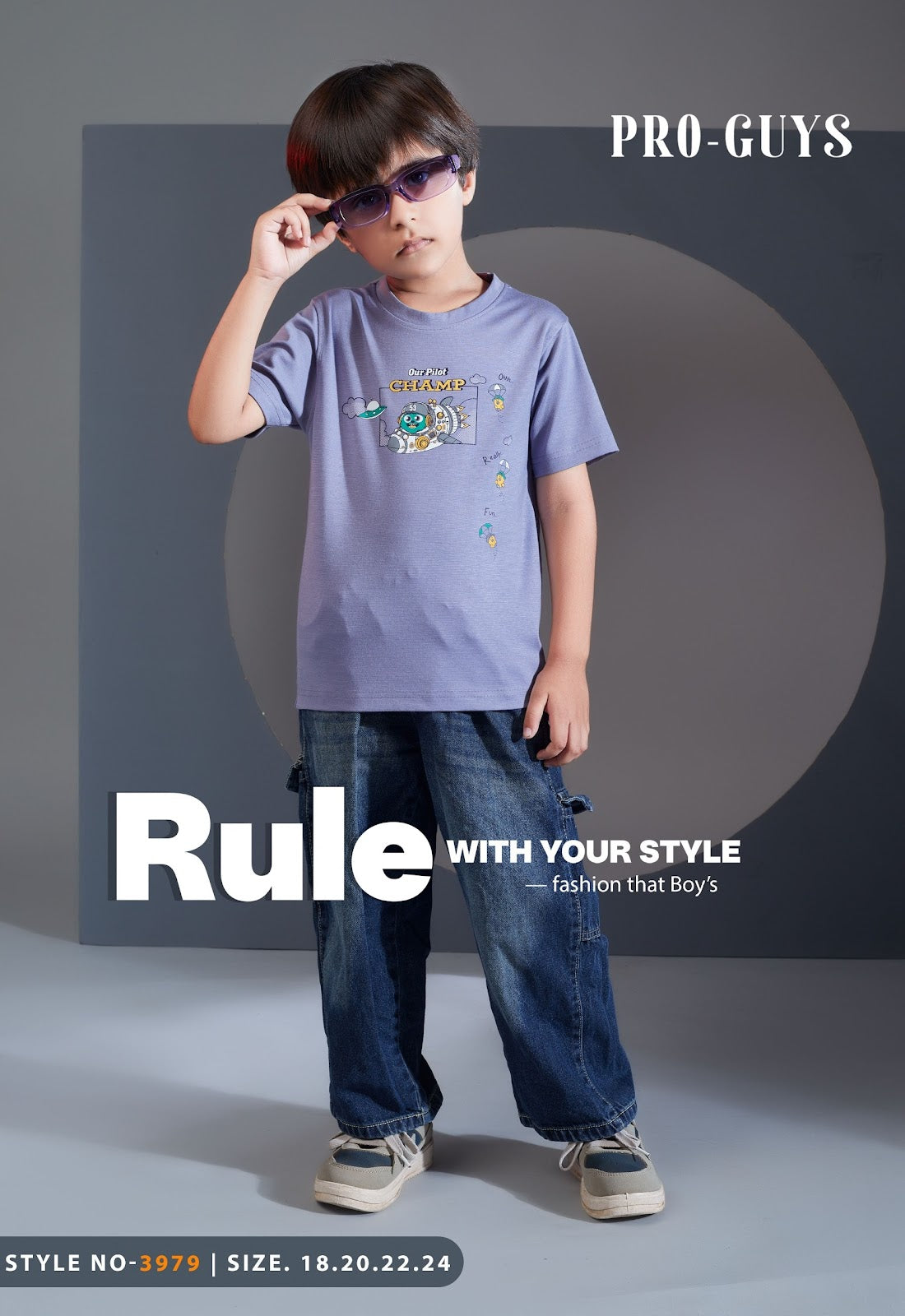 Style No 3979 Pro Guys Tencil Lycra Boys Tshirt Manufacturer Gujarat