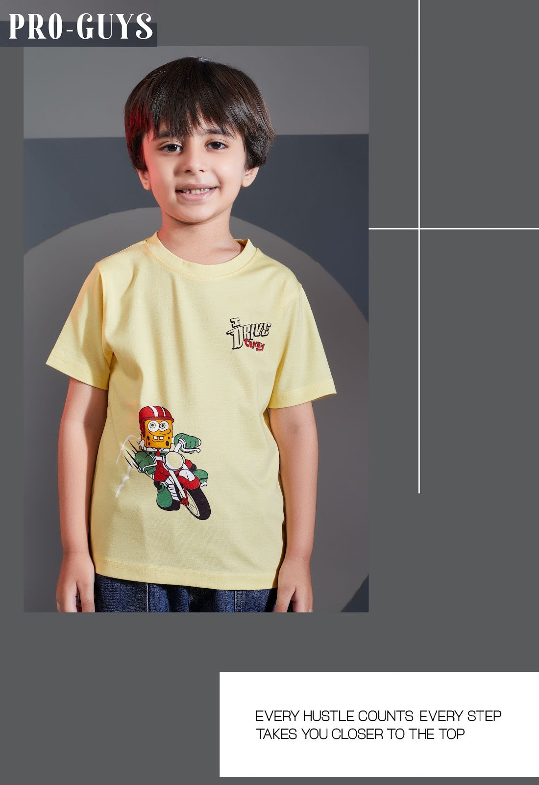 Style No 3979 Pro Guys Tencil Lycra Boys Tshirt Manufacturer Gujarat